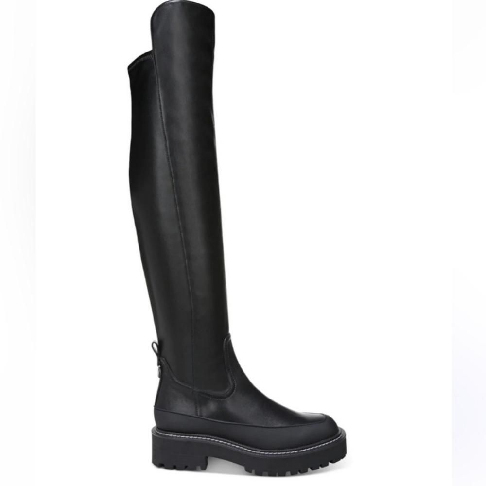Sam Edelman Lerue Women's Black Over the Knee High Boots Size 8 NWOT'S - Picture 2 of 9